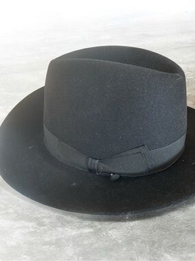 Classic Black Men's Fedora Hat